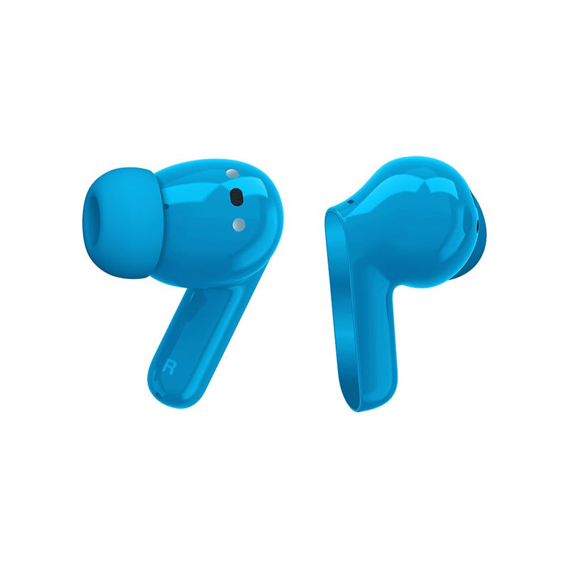 Motorola Moto Buds Bass XT2443-1 Dynamic ANC, Triple Microphone Array, Bluetooth 5.3, IP54 Water & Dust Resistant, Dolby Atmos Audio - (Blue Jewel)