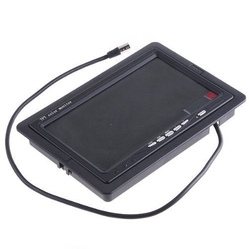 7 inch High Resolution 800 * 480 TFT Color LCD Car Rear View Camera Monitor Support Rotating The Screen and 2 AV Inputs