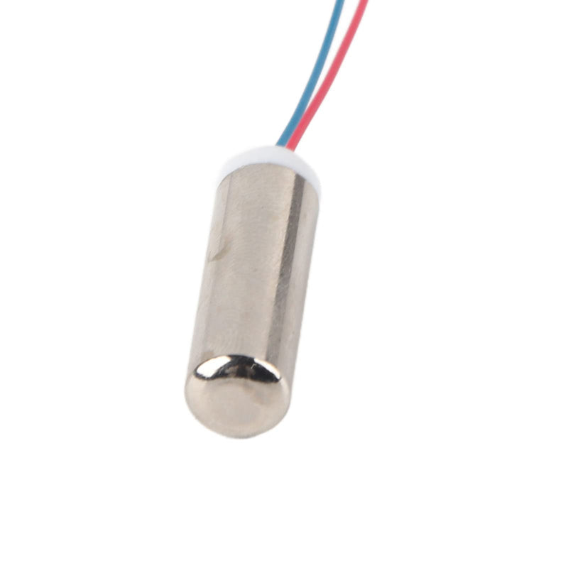 5pcs 14500rpm 0.14W 0.038A 3.7V Waterproof Vibrating Mini Motor Cylindrical Coreless Vibration Motor for Electric Toothbrush, Massager, Smart Glasses