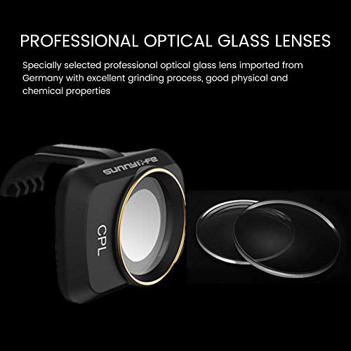 GLOBACT 3PCS Lens Filter for DJI Mini 4K/Mavic/SE/2/2 SE (CPL/ND8/ND16)