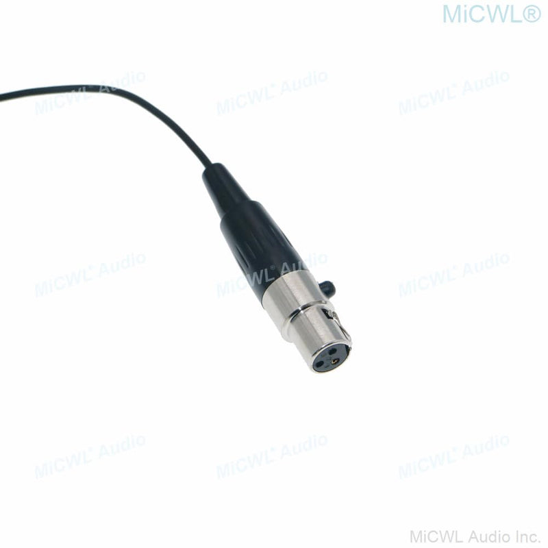 Black One Ear Fack Head Wear Headset Microphone for AKG Wireless Mini TA3F 3Pin Omnidirectional Core