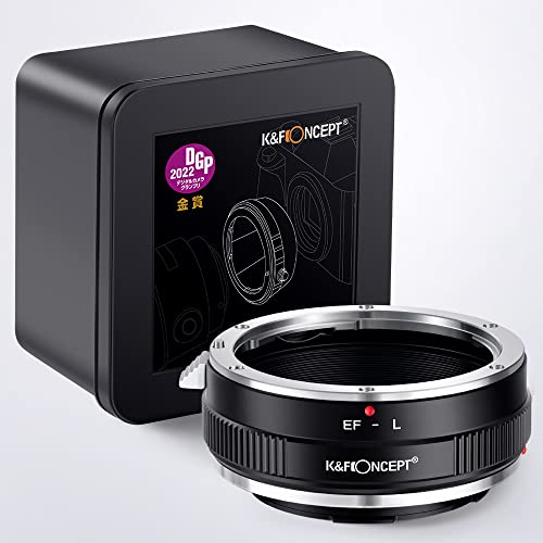 K&F Concept Lens Mount Adapter EOS-L Manual Focus Compatible with Canon (EF/EF-S) Lens to L Mount Camera Body