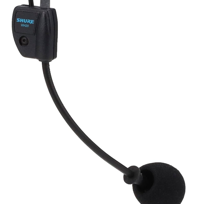 Shure WH20 Dynamic Headset Microphone (Wired) - Rugged, Lightweight, Secure Fit for Active Mic Users, for Instructors/Musicians, 3-pin Male XLR Connector with Detachable Belt Clip (WH20XLR)