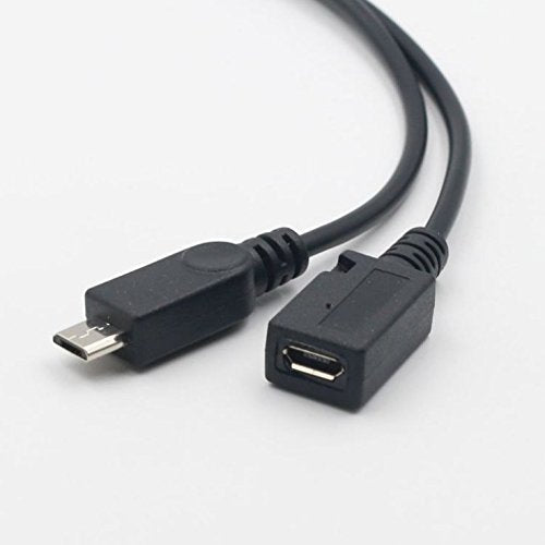 AuviPal 2-in-1 Micro USB to USB Adapter (OTG Cable + Power Cable) for Fire Stick, Playstation Classic and More - 2 Pack 1 USB Port