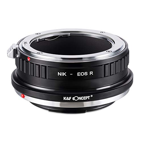 K&F Concept Lens Mount Adapter Compatible for NIK DSLR Lens to Canon EOS R Camera Body