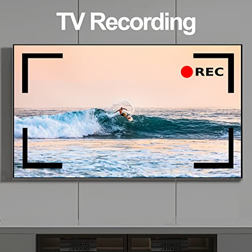 2026 Digital Converter Box for TV with 5V 1A USB Wall Charger Bundle, 1080P ATSC TV Tuner with PVR Recording & Playback, HDMI/AV Output, 2-in-1 Remote, Safe Power Adapter Included