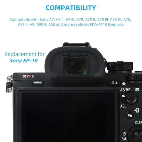 Camera Eyecup Viewfinder Protector Eyepiece for Sony A7 Replaces FDA-EP18