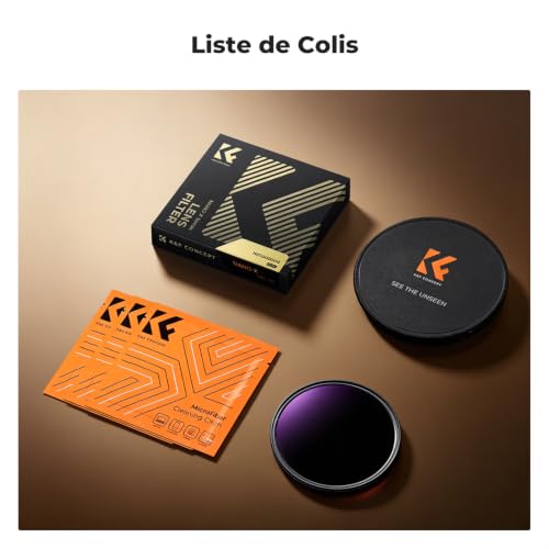 K&F CONCEPT 82mm ND1000000(20 Stops) ND Lens Filter with 28 Multi-Coated