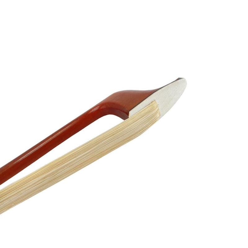 3/4 size Double bass bow Brazilwood Ebony Frog Natural Mongolian HorseHair Well Balance (French Style) French Style Pearl Eye Inlay