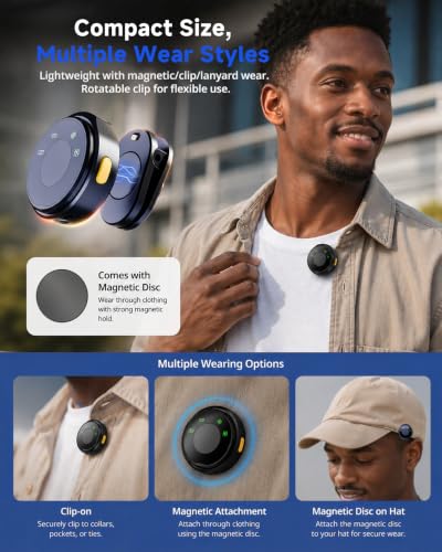 Dual Wireless Lavalier Microphone with Charging Case for iPhone Android
