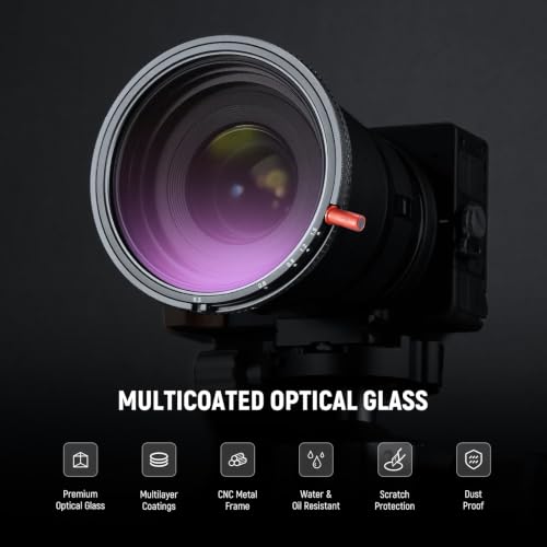 NEEWER 49mm 3 in 1 Variable ND + CPL + Black Diffusion 1/4 Lens Filter