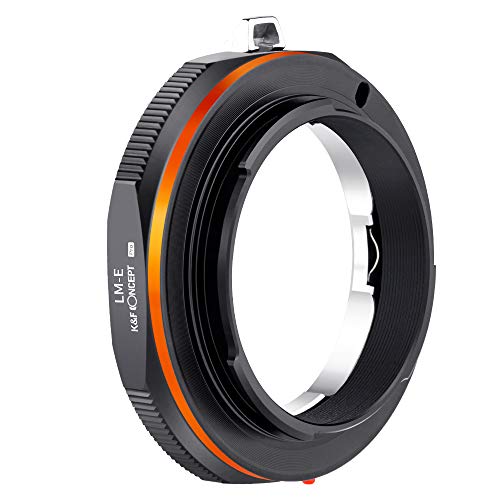 K&F Concept Lens Mount Adapter Compatible for Leica M Lens to Alpha Nex E-Mount Camera Body with Matting Varnish Design