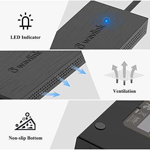 Wavlink USB 3.0 to Dual HDMI UHD Universal Video Graphics Adapter Supports up to 6 Monitor displays, 4K@30Hz and 1080@60Hz External Video Card Adapter Support Windows,Mac, Chrome OS, Android 7.1 Above
