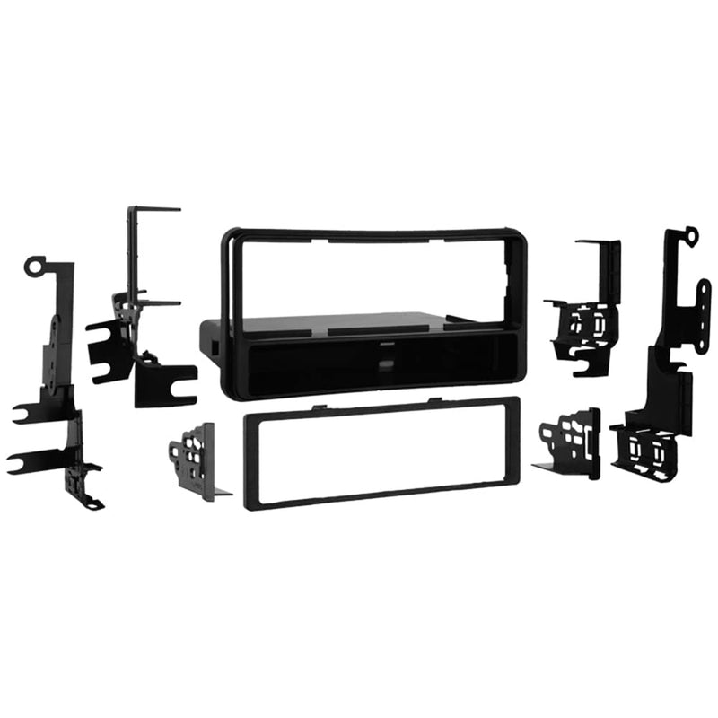 Metra 99-8206 Single DIN Installation Kit for 2001-2007 Toyota Highlander/4 Runner,Black & 70-8113 Amplifier Integration Harness for Select 2000-2004 Toyota Vehicles Kit + Harness Standard Packaging