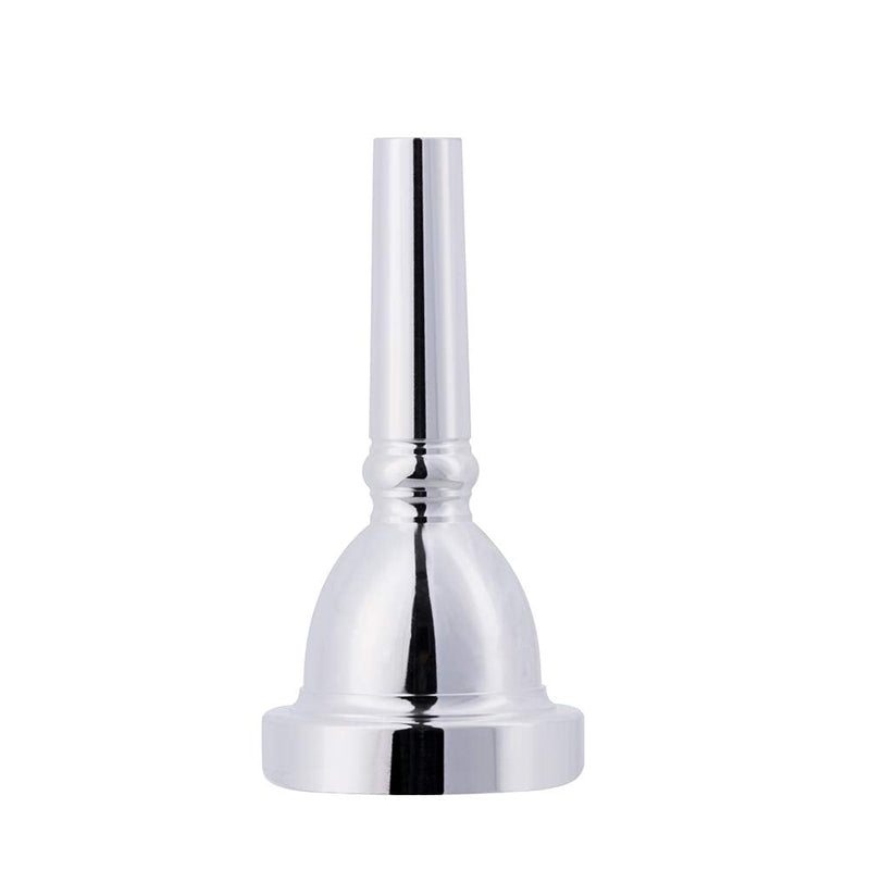 EastRock Standard Tuba Mouthpiece, Silver Plated Tuba Mouthpiece Size U, Tuba Player Replacement Tuba Parts Vacuum Packed JDTB-Standard