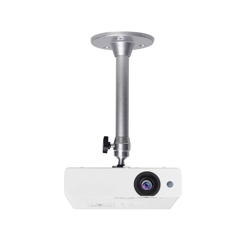 Mini Ceiling Projector Mount - for Projectors CCTV DVR Cameras - Compatible with QKK, VANKYO,DR.J, DBPOWER - Length 175mm/6.88in Silver