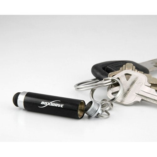 Stylus Pen for Samsung Galaxy Prevail (Stylus Pen by BoxWave) - Bullet Capacitive Stylus, Mini Stylus Pen with Keyring Loop for Samsung Galaxy Prevail - Jet Black