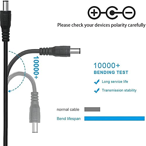 9V AC DC Adapter Power Cord for Casio Keyboard Piano AD-5 WK-110 WK-200 CTK-2100 CTK-496 LK-220 LD-50 HT-700 CA-100 CTK-710 CTK-720 Replacement Original Chargers AD-5MU / AD-5MR Supply Cable