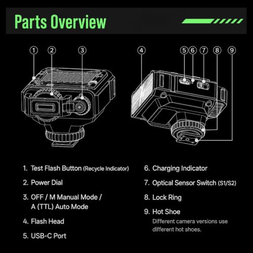 VILTROX Spark Z3 TTL Camera Flash for Canon US-Z3-C