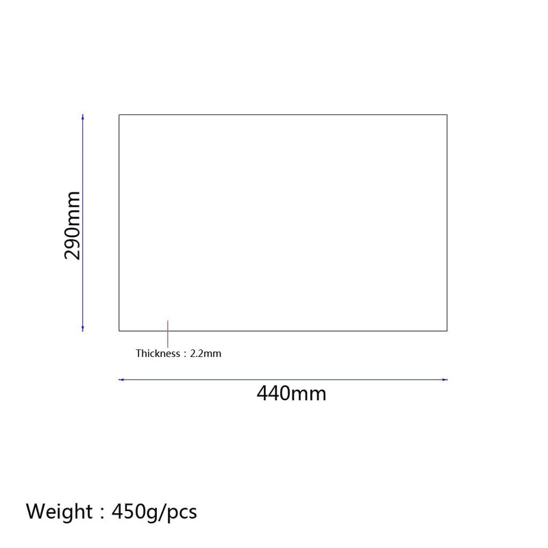 [AUSTRALIA] - Guitar Pickguard Blank Material 3 Ply, 17x11.6 IN Pick guard DIY Sheet Scratch Plate Backplate for Strat Tele Electric Guitar 29x44cm Natural Maple Finish XD16-A 