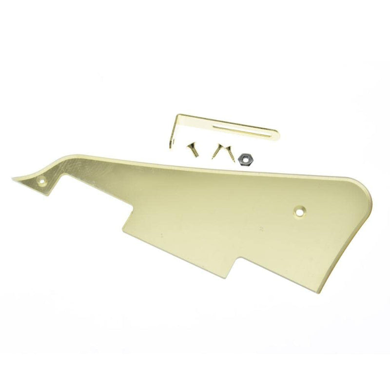 [AUSTRALIA] - KAISH Gold Mirror 1 Ply LP Guitar Pickguard with Gold Stainless Steel Bracket and Steel Mounting Screws for USA Les Paul Gold Bracket 