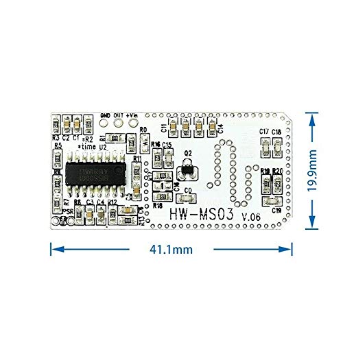 TECNOULAB 5pcs HW-MS03 2.4GHz to 5.8GHz Microwave Radar Motion Sensor