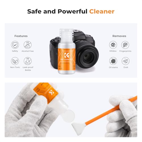 K&F CONCEPT Double-Tipped APS-C Sensor Cleaning Kit with Sensor Cleaner 16mm