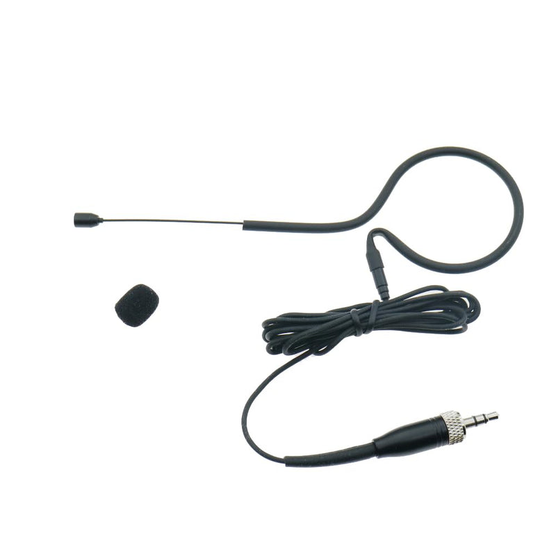 Single earset Headset Microphone for Sennheiser EM100 G2 G3 G4 Wireless HeadMic BeltPack System Omni-Directional Mics B20-Black