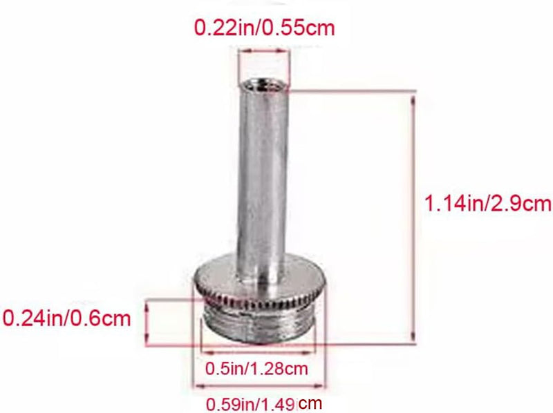 Trumpet Valve Connecting Rod Piston Stems, Brass Replacement Parts, Set of 3
