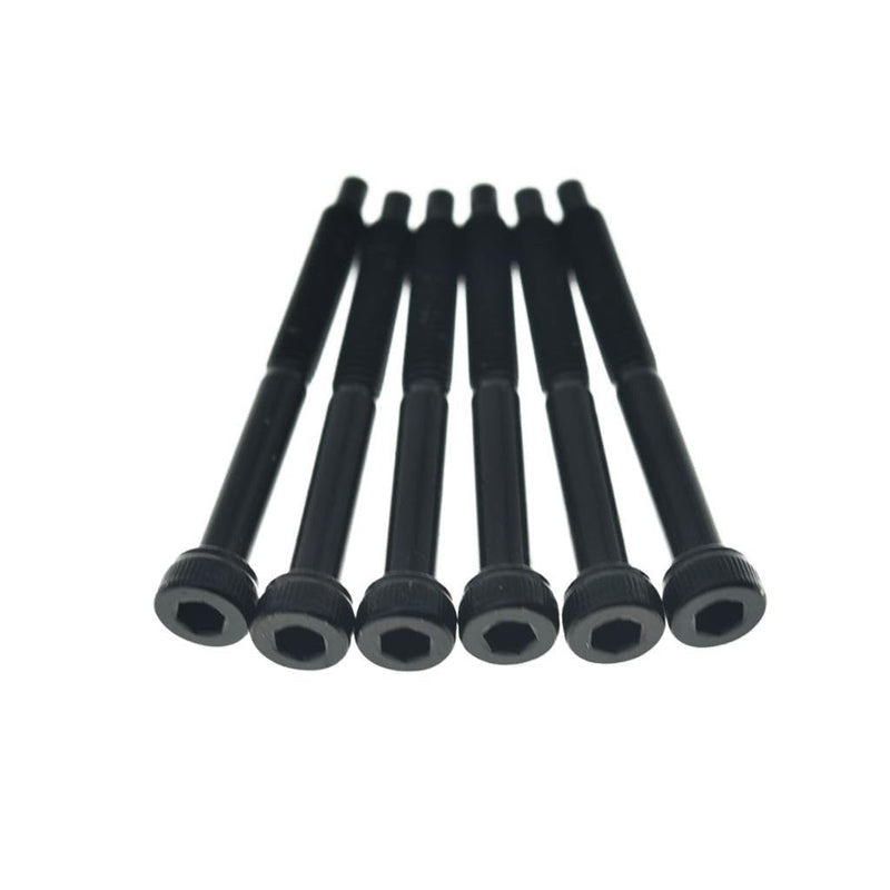 [AUSTRALIA] - Dopro Stainless Steel Tremolo Bridge Saddle Mounting Screws Guitar String Lock Screws and Locking Nut Screws for FR Black 6x Stainless Steel String Lock Screws Black Plated Stainless Steel 