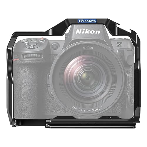 Leofoto Z8 Camera Cage, for Nikon Z8 and Z8 with MB-N12 Battery Grip, ARRI, Cold Shoe, Arca Compatible (Cage)