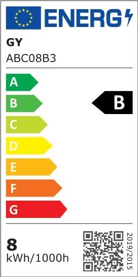 GY E27 LED Warm White Light Bulb, 8 W 1521 LM Energy Saving Bulb, Replaces 100 W Bulbs, Energy Efficiency Class B, A60 LED Warm White, Beam Angle 360° Bulb, Not Dimmable, Pack of 6 A60-8w3000k-6 6 Stück