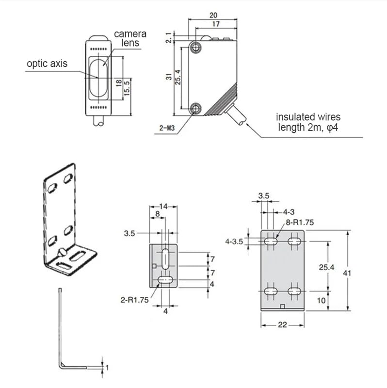 Photoelectric Infrared Switch, IR Photoelectric Sensor Switch, 12-24VDC E3Z-D61 Diffuse Reflection Infrared Sensor NPN Photoelectric Switch for Automatic Devices