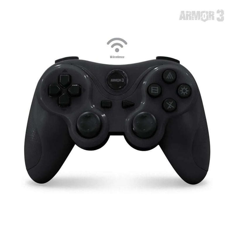 Armor3 NuPlay Wireless Controller for PS3 / Playstation 3 - Black | Gamepad Compatible with PC and Mac via included 3 ft. Mini charging cable