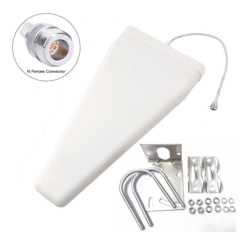 Wideband Directional Antenna 698-3800 MHz,11 dBi Yagi High Gain 3G/4G/ LTE/Wi-Fi Universal Fixed Mount Directional Antenna for Wilson Cellphone Amplifier/Cellular Signalbooster with N Female Connector