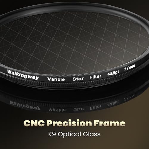 Walking Way 72mm Variable Star Filter, 4/8 Point for Camera Lens
