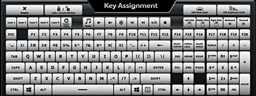 Max Keyboard Falcon-20 Programmable Macropad Mechanical Keyboard, Backlit Multicolor LED, Cherry MX RGB Switch (Cherry MX RGB Blue) Cherry MX RGB Blue