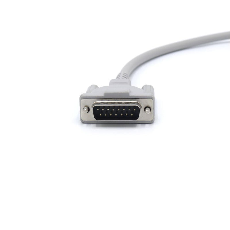 Compatible ECG/ECG Cable for Schiller AT10, AT10 Plus, AT101, AT102, AT102-Plus, AT104, AT110, AT3, AT5, AT6, AT60 10 Cable 9.8 ft IEC Banana 4.0 mm 15 Pins SK1214B