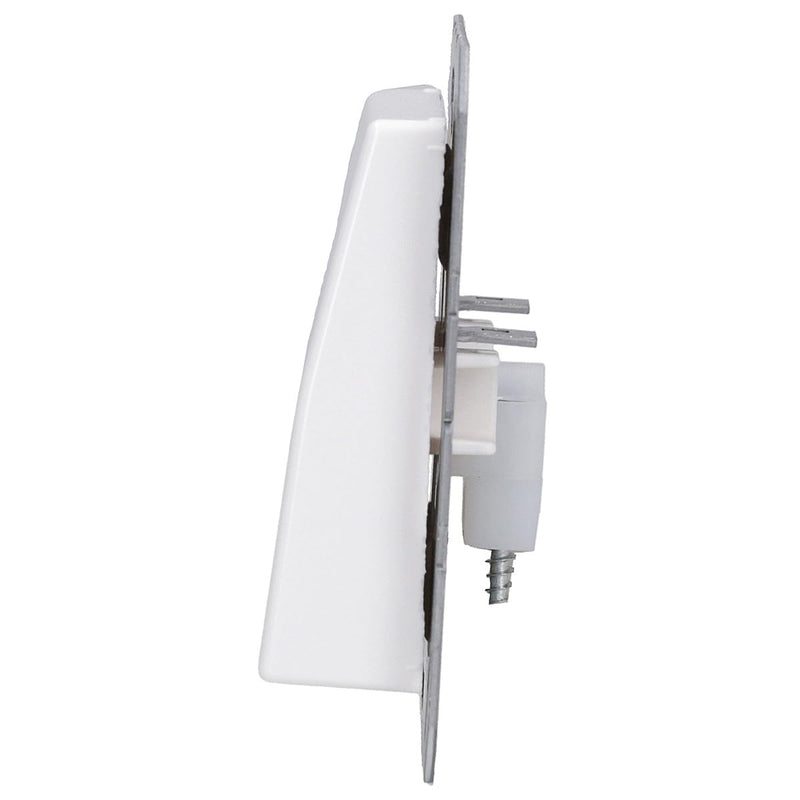 Jung AS590AWW Leitungsauslass mit Zugentlastung, alpine white, AS500