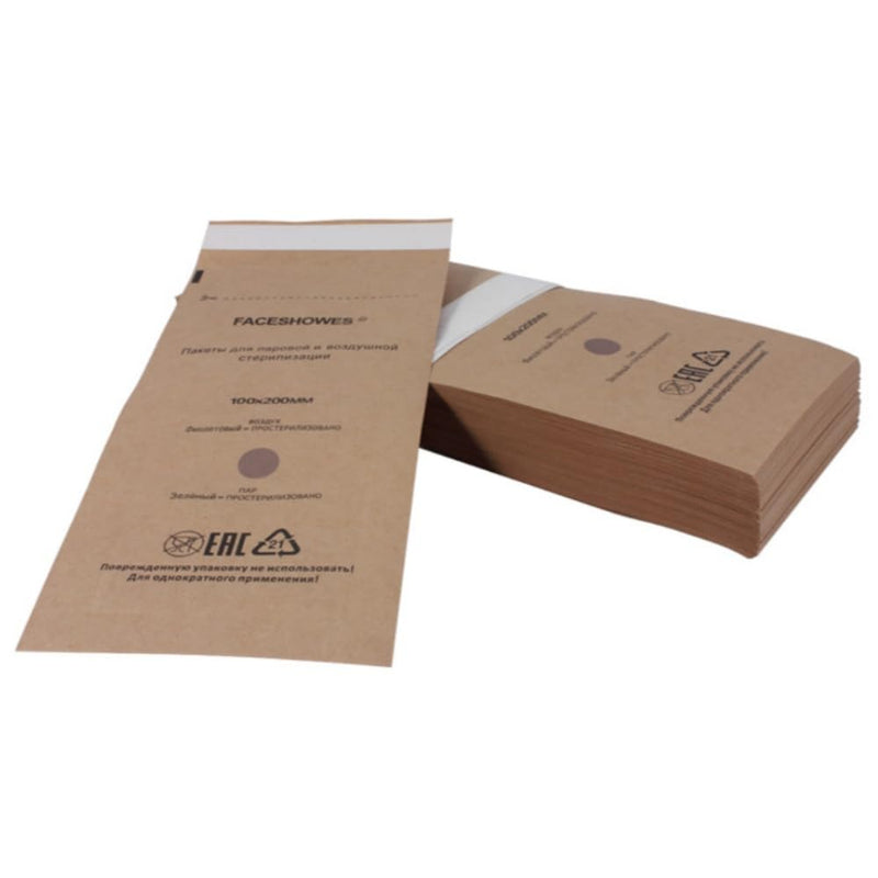 Esshogo Sterilisation Bags, Dental Self-Sealing Bags, Disposable Sterilisation Bag, 100 x 200 mm, Pack of 50