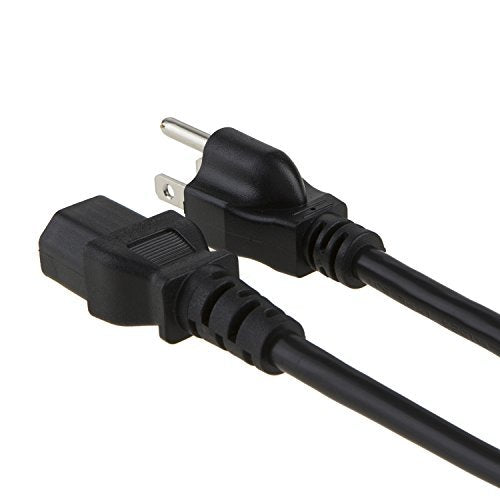 CableCreation [2-Pack] 1 Feet 18 AWG Universal Power Cord for NEMA 5-15P to IEC320C13 Cable, 0.3M / Black