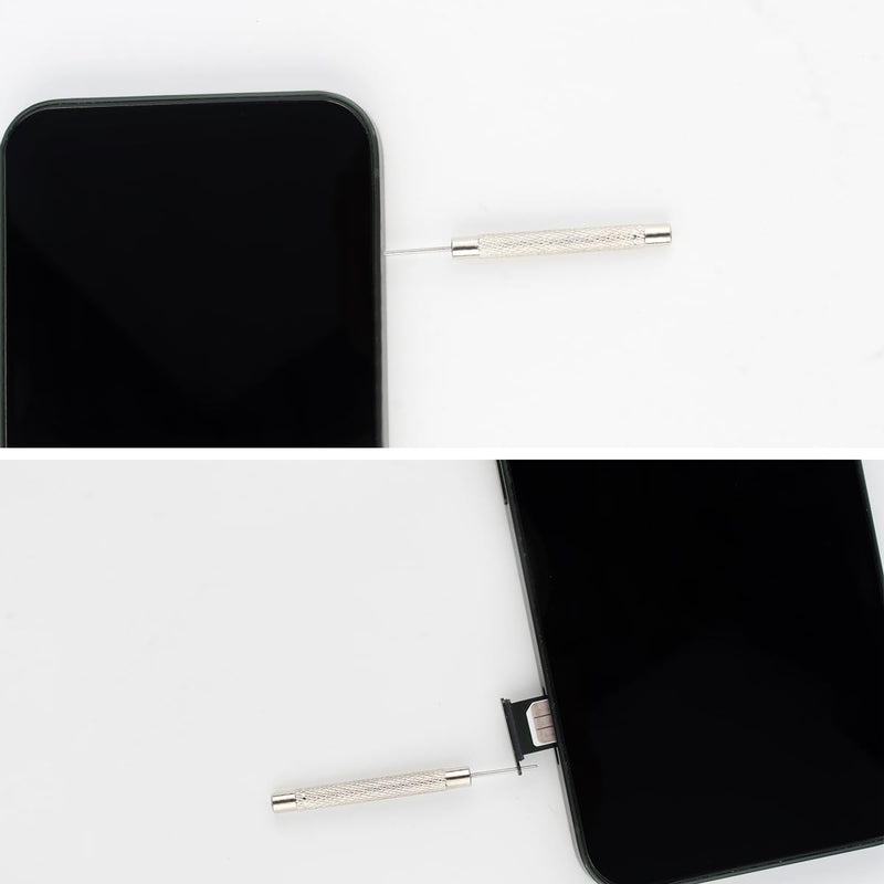 12 Pack SIM Card Removal Pin SIM Card Tray Removal Tool Eject Pin Tools Compatible with iPhone iPad Samsung Galaxy HTC Smartphone Ejector Pins Needle Remover for All Models Cell Phone Ejector Opener