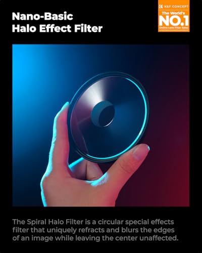 K&F CONCEPT 67mm Spiral Halo Camera Lens Filter