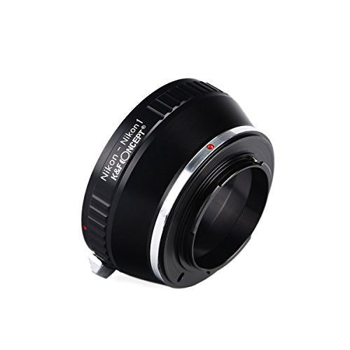 K&F Concept Lens Mount Adapter Compatible with Nikon F Mount Lens and Compatible with Nikon V1, V2, J1, J2 Mirrorless Cameras