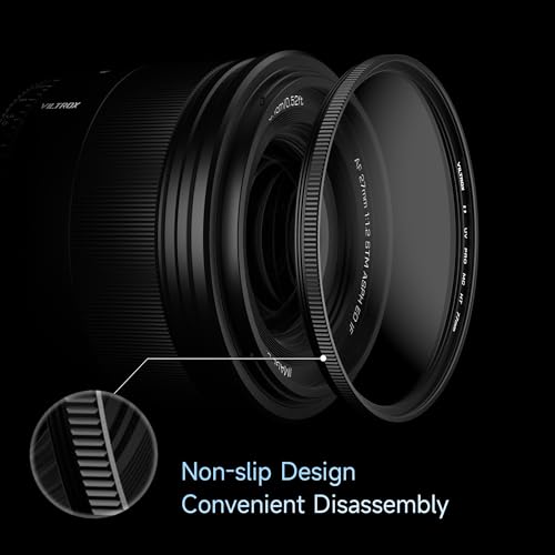 VILTROX 55mm MC UV Protection Filter 18 Multi-Layer Coatings UHD Camera Lens UV Filter, Ultra Hard Coating, Nano Coating, Hydrophobic, Scratch Resistant Ultra-Slim UV Filter for 55mm Camera Lens
