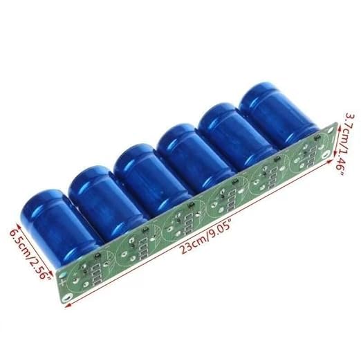 1Set of 6 Automotive Supercapacitor Rectifier Modules 35 x 60 mm 2.7V 500F Supercapacitor Rectifier Module with Balancing Board Circuit Boards