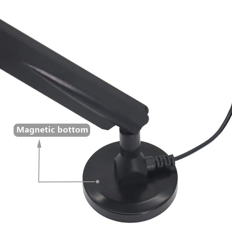 10dBi Dual Band WiFi Antenna 2.4GHz 5GHz RP-SMA WiFi Antennae with 6.5ft Extension Cable for PC Desktop Computer PCI PCIe WiFi Bluetooth Card Wireless Network Router 2.4GHz 5GHz antenna