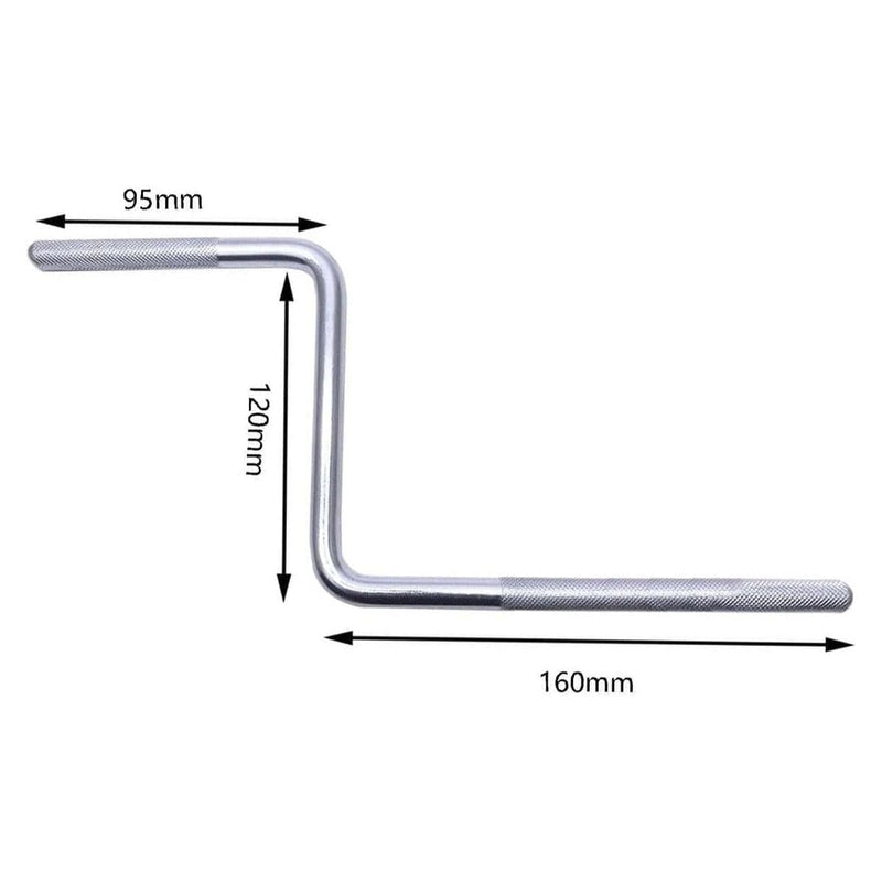 Double Bass Drum Hoop Attachment Clamp for Hi Hat Drum Cowbell Cymbal Mount, Tom Drum Hoop Clamp with 3/8" Z Shape Percussion Mount Rod Clip for Jam Block Tambourine