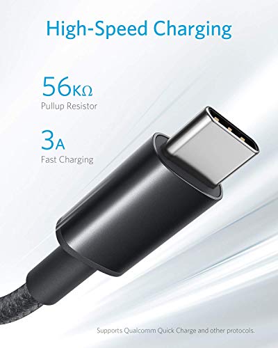 Anker Cable [5 Pack 6ft], USB to USB C Cable & Anker Charger, 60W 6 Port Charging Station