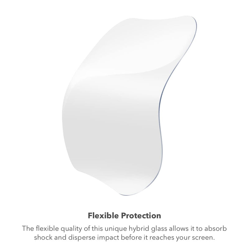 ZAGG InvisibleShield Glass Fusion 360 for Apple Watch Ultra 3/ 2/ 1, Watch Size: 49mm Face, Integrated Bumper and Flexible Hybrid Screen Protector for 360-degree protection – Smudge Resistant - Clear Bumper